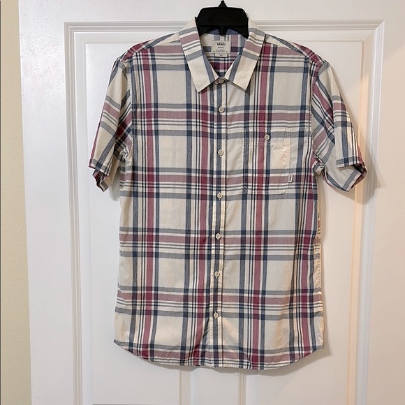 Vans Old School Casual‎ Plaid Short sleeve button up shirt, Men’s Medium - Picture 1 of 12